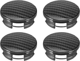 X AUTOHAUX 4pcs 54mm 57mm Wheel Center Hub Caps Hubcaps Covers Universal Rims Hub Cap Parts for Car Black