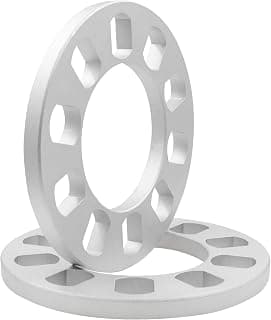 Set of 2 Universal Spacers 12mm (1/2") Thickness Wheel Spacers for 5x108mm (5x4.25), 5x110mm, 5x112mm, 5x114.30mm (5x4.50), 5x115mm, 5x120.65mm (5x4.75), 5x120mm, 5x127mm (5x5.00), 5x130mm, 5x135mm