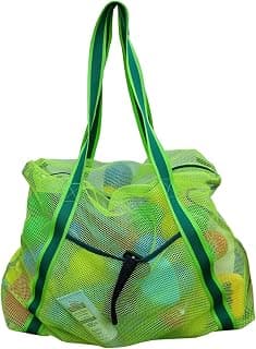 Leberna Large Beach Foldable Lightweight - Beach Toy Bag Mesh Bag for Swimming Pool Sand Toys
