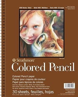 Strathmore Colored Pencil Spiral Paper Pad 9" x 12", 30 Sheets