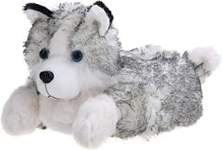 Fuzzy Husky Animal Winter Dog Slippers for Men and Women