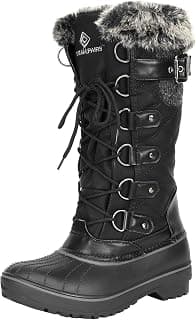 Women's DP Warm Faux Fur Lined Mid Calf Winter Snow Boots
