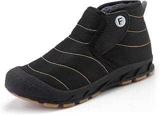 Men Women Winter Snow Boots Warm Ankle Boots Anti-Slip Waterproof Winter Shoes Slip On Booties Sneakers Plus Size Flats Outdoor Slip On Shoes