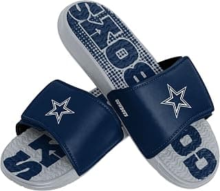 NFL Mens Sport Shower Gel Slide Flip Flop Sandals
