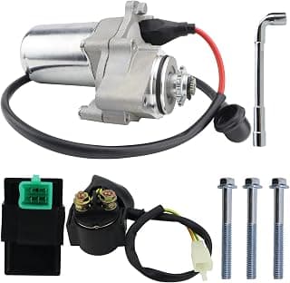STABSOLI 2 Bolt Starter & Relay & CDI for Clone Bottom Mount 50cc 70 cc 90cc 110cc 125 cc Dirt Bikes Go Karts Kids ATV Pit Bike Quad 4 Wheelers Dune Buggy Sandrail SSR Roketa Taotao Jonway SunL