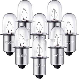 8 Packs 780287001 Flashlight Bulbs Flashlight Replacement Bulbs Compatible with Ryobi Ridgid 18V Flashlight P704 P703 P700