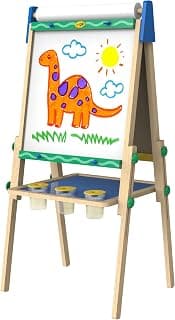 Crayola Kids Wooden Easel, Dry Erase Board & Chalkboard, Kids Toys, Gift, Age 4, 5, 6, 7