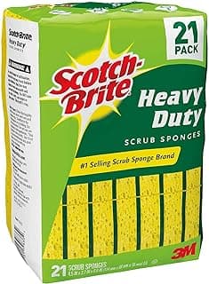 Scotch-Brite Heavy Duty Scrub Sponge, 21-Count