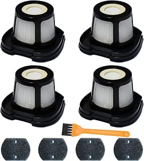 4 Pack 2284W Filter Compatible with Bissell Pet Hair Eraser Hand Vacuum 2284W, 2390, 2389, 2390A, Replace Parts for 1614212, 1614203, 1614204