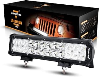 Auxbeam 12 inch 72W Spot Flood Combo LED Light Bar 7200LM Dual Row Led Bar LED Offroad Light Driving Light Fog Light Work Light Super Bright Bumper Light Bar for Truck Jeep ATV Car
