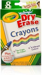 Crayola Dry-Erase Crayons, 8 Count