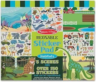 Reusable Sticker Pad-Habitats -MD4196