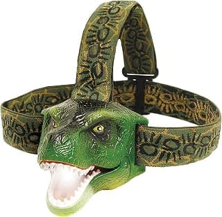 The Original DinoBryte LED Headlamp - T-Rex Dinosaur Headlamp for Kids | Dinosaur Toy Head Lamp Flashlight for Boys, Girls, or Adults | Perfect for Camping, Hiking, Reading, and Parties