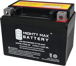 YTX4L-BS - 12 Volt 3 AH, 50 CCA, Rechargeable Maintenance Free SLA AGM Motorcycle Battery