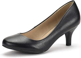 LUVLY Women's Bridal Wedding Party Low Heel Pump Shoes