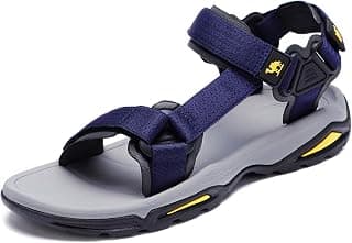 Mens Hiking Sandals Waterproof with Arch Support Open Toe Outdoor Strap Lightweight Athletic Trail Sport Sandals