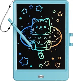 TEKFUN LCD Writing Tablet Doodle Board Kids,8.5 Inch Colorful Drawing Board Writing Pad,Toddler Travel Birthday Gifts Toys for 3 4 5 6 7 Year Old Girls Boys(Blue)