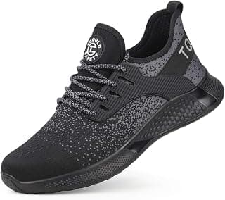 Men's Women's Safety Working Ultralight Shoes Industrial & Construction Anti-Puncture Breathable Steel Toes Shoes