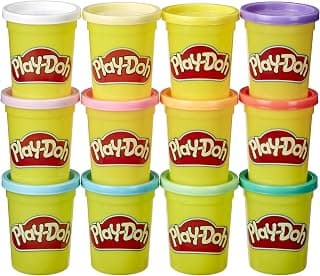 Play-Doh Bulk Spring Colors 12-Pack of Non-Toxic Modeling Compound, 4-Ounce Cans