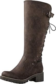 Women's Lace Up Back Knee High Fashion Boots