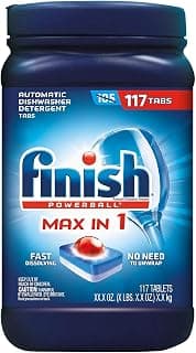Finish Powerball MAX-in-1 Automatic Dishwasher Detergent, 117 ct. Net Wt 74.1 Oz,, ()
