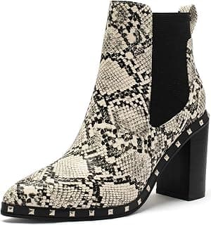 Women's Ankle Boots Pointed Toe Chelsea Boots Elastic Gore Heeled Boots