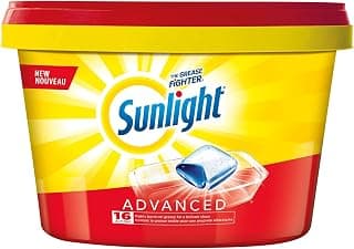 Sunlight Dishwasher Detergent, Advanced 48 Power Pacs, 696g