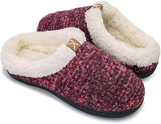 Mens Womens Comfort Memory Foam Slippers Warm Indoor Outdoor House Shoes