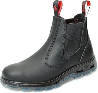 Men's Bobcat UBBK BLACK Elastic Sided Soft Toe Leather Leather Work Boot