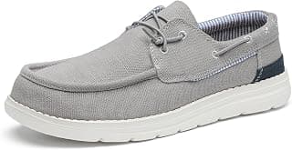 Men’s Loafers Casual Slip-on Canvas Walking Boat Shoes