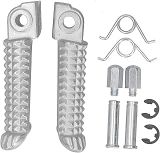 Acouto Motorcycle Foot Pegs Foot Rest for Yamaha R1 R6 MT09 MT07 R3 R15 R25 FZ1 FZ6 YZF600 YZF1000 Motorcycle Footrest Foot Step Pegs with Accessories