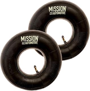 Mission Automotive 2-Pack of 4.10/3.50-4" Premium Replacement Inner Tubes - For Mowers Hand Trucks Wheelbarrows Carts and More