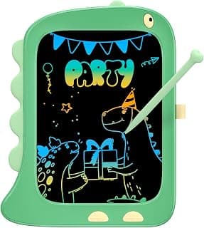 TEKFUN Toddler Toys Kids Writing Tablet - 3 4 5 6 Year Old Boys Girls Toys, Erasable LCD Writing Tablet 8.5" Drawing Board, Dinosaur Toys Kids Road Travel Toys Learning Pad Birthday Gifts (Green)