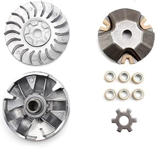 UOIENRT Complete Variator Kit Replacement for Yamaha JOG Tng Adly Aprilia 50cc 49cc 2 Stroke Scooter Variator Clutch Kit