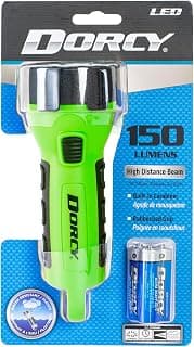 Dorcy 150 Lumen Floating Waterproof LED Flashlight with Carabineer Clip Dorcy, GREEN (41-2513)