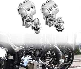 OXMART Motorcycle Foot Pegs Brackets 32 mm Footrest Mounting Clamps Universal Fit for Harley Davidson Honda Yamaha Kawasaki Norton(Mounting Brackets)