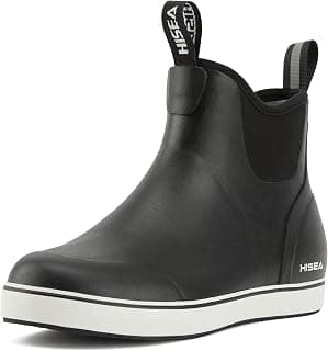 Women's Ankle Rain Boots Fishing Rubber Deck Boot