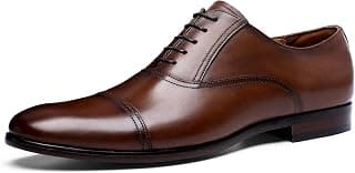 Classic Oxford Dress Shoes Mens Formal Business Lace-up Full Grain Leather Shoes for Men