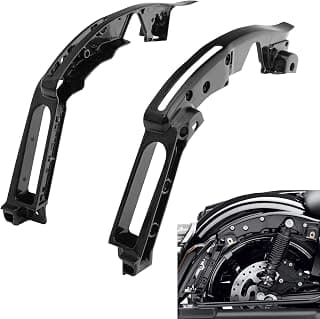 WOWTK Fender Support Kit for Harley Davidson Touring Electra Glide Road Glide Road King Street Glide Models 2014-2021,Gloss Black
