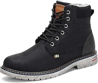 Mens Womens Winter Ankle Snow Hiking Boots Warm Water Resistant Non Slip Fur Lined