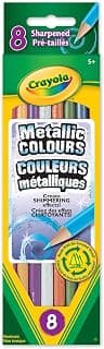 Crayola 8 Metallic Coloured Pencils Arts & Crafts