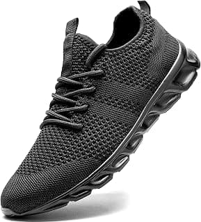 Mens Running Walking Tennis Gym Athletic Shoes Fashion Sneakers Casual Ligthweight Workout Sports Shoes Comfortable Breathable Slip on Shoes for Jogging