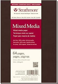 Strathmore 567-5 500 Series Softcover Mixed Media Art Journal, 5.5"x8" 32 Sheets