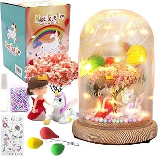 Make Your Own Unicorn Night Light-Princess and Unicorn Themed Arts Craft Project Kit for Kids Girls Age 4 to 10 Year Old, Christmas Gifts for Girls