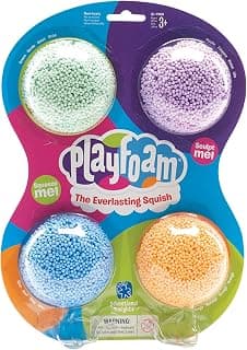 Educational Insights Playfoam Classic 4-Pack | Non-Toxic, Never Dries Out | Sensory, Shaping Fun, Great for Slime| Perfect for Ages 3 and Up