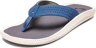 Ulele Men's Beach Sandals, Quick-Dry Flip-Flop Slides, Water Resistant Suede Lining & Wet Grip Soles, Soft Comfort Fit & Arch Support