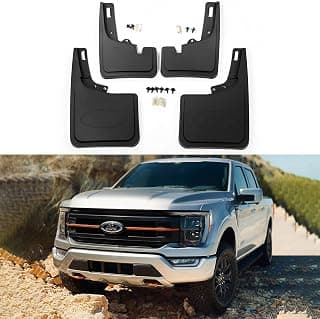 Mud Flaps Fit 2021 2023 Ford F150 Mud Flaps No Drill Guards Splash Fits for 2021 2022 2023 Ford F150 Accessories(Without Fender Flares)