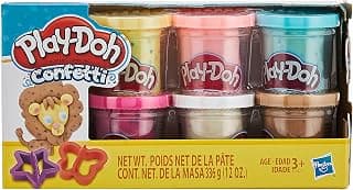 Hasbro B3423AS3 Play-Doh Confetti Collection with 6 Non-Toxic Colors