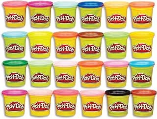 Play-Doh 24-Pack of Modeling Compound for Kids Toys for 2 Year Old and Up, 3-Ounce Cans, Great for Arts and Crafts, Party Favors