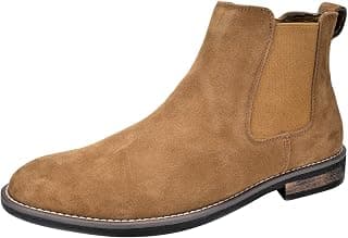 Men's Suede Leather Chelsea Ankle Dress Boots